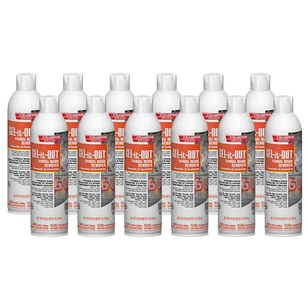 Chase Products Champion Sprayon Gel-it-Out Vandal Mark Remover net 15 oz. . Case: 12 cans., 12PK 5145